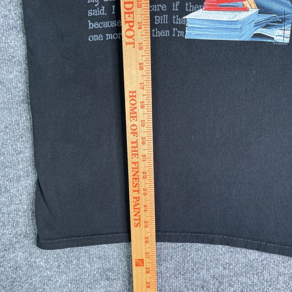Vintage 00s Office Space Promo T Shirt 2004 Milton Red Stapler Movie Size Small - Picture 4 of 7